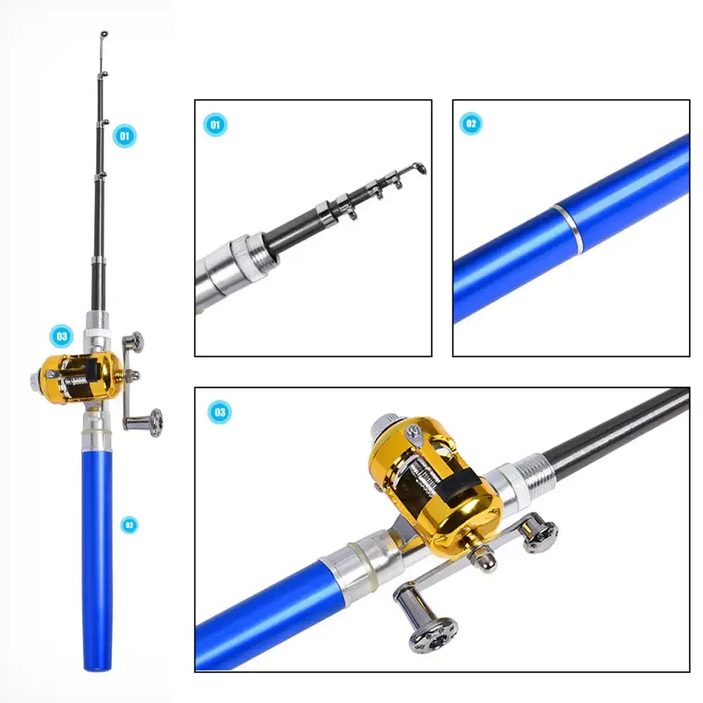 Pocket-Friendly Mini Fishing Rod